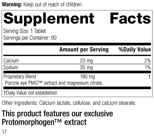 6075 Oculotrophin PMG R16 Supplement Facts